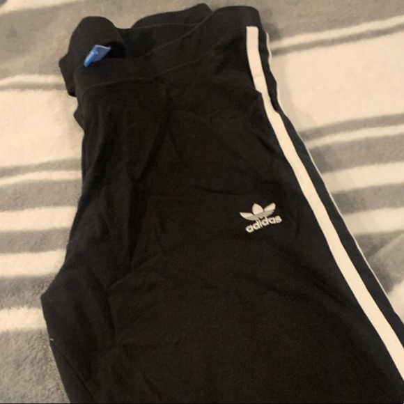 ADIDAS LEGGINGS TREFOIL BLACK/WHITE LEGGINGS - Picture 5 of 14